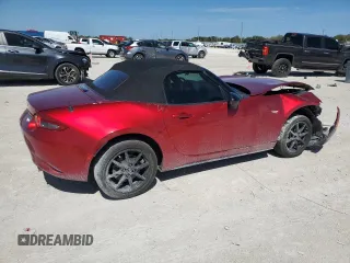 2021 Mazda MX-5 Miata Sport with VIN JM1NDAB7XM0452716, listed as a Copart auction lot 48001955 with 19,168 mi miles and Salvage title. Bid and sale history available at DreamBid. Image 3.