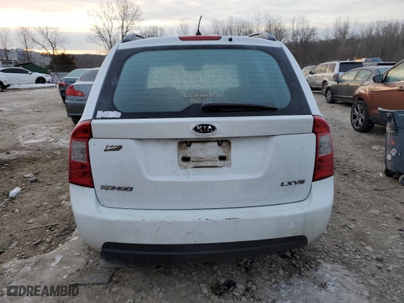 2008 Kia Rondo EX with VIN KNAFG526787136565, listed as a Copart auction lot 88928195 with 289,565 mi miles and Salvage Title. Bid and sale history available at carsss.com. Image 6.
