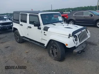 2017 Jeep Wrangler Unlimited Sahara with VIN 1C4HJWEG3HL505307, listed as a IAAI auction lot 42497015 with 92,790 mi miles and . Bid and sale history available at DreamBid. Image 1.