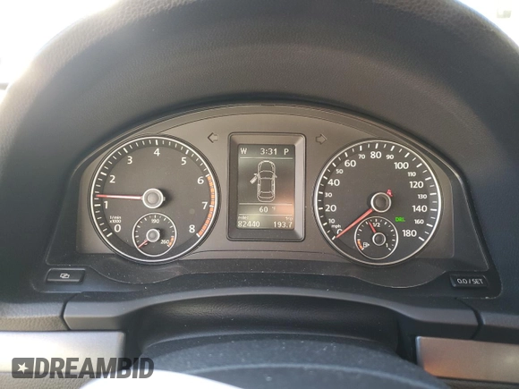 2011 Volkswagen Eos Komfort with VIN WVWBW7AHXBV004423, listed as a Copart auction lot 83606054 with 82,440 mi miles and Salvage Title. Bid and sale history available at DreamBid. Image 9.