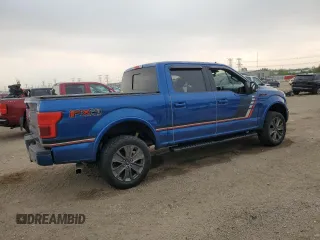 2018 Ford F-150 XL with VIN 1FTEW1EGXJFE00890, listed as a Copart auction lot 58517035 with Not provided miles and Salvage title. Bid and sale history available at DreamBid. Image 3.