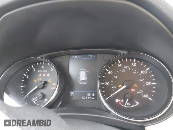2019 Nissan Rogue SL with VIN 5N1AT2MV9KC759403, listed as a IAAI auction lot 41079745 with 57,419 mi miles. Bid and sale history available at carsss.com. Image 7.