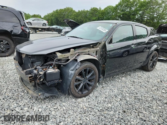2013 Dodge Avenger SXT with VIN 1C3CDZCB4DN620043, listed as a Copart auction lot 62539395 with 146,627 mi miles and Clean title. Bid and sale history available at DreamBid. Image 1.