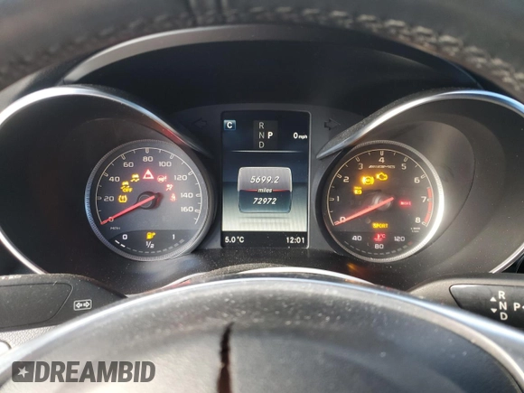 2018 Mercedes-Benz C 43 AMG with VIN WDDWJ6EB5JF625938, listed as a Copart auction lot 87166034 with 72,972 mi miles and Non Repairable. Bid and sale history available at DreamBid. Image 9.