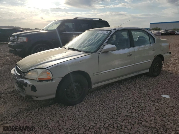 1997 Honda Civic EX with VIN 2HGEJ8647VH587457, listed as a Copart auction lot 75543774 with 199,690 mi miles and Clean Title. Bid and sale history available at carsss.com. Image 1.