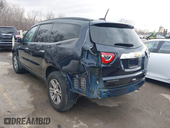 2017 Chevrolet Traverse LT with VIN 1GNKRHKD2HJ165669, listed as a IAAI auction lot 41748096 with 156,673 mi miles and . Bid and sale history available at DreamBid. Image 3.