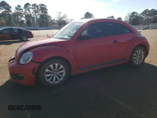 2015 Volkswagen Beetle Fleet Edition with VIN 3VWF17AT8FM609199, listed as a Copart auction lot 87741225 with 109,530 mi miles and Salvage Title. Bid and sale history available at DreamBid. Image 1.