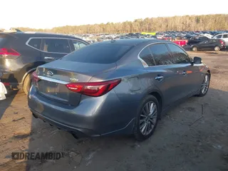 2018 Infiniti Q50 3.0t Luxe with VIN JN1EV7AR4JM432777, listed as a IAAI auction lot 41445123 with 98,621 mi miles. Bid and sale history available at carsss.com. Image 4.