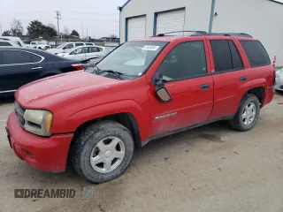 2002 Chevrolet TrailBlazer LTZ with VIN 1GNDT13S922292080, listed as a Copart auction lot 87454604 with 261,119 mi miles and Salvage Title. Bid and sale history available at DreamBid. Image 1.
