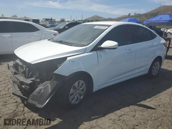 2017 Hyundai Accent SE with VIN KMHCT4AE6HU247125, listed as a Copart auction lot 53802925 with 115,746 mi miles and Salvage Title. Bid and sale history available at carsss.com. Image 1.