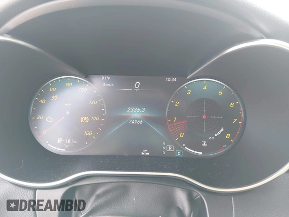 2020 Mercedes-Benz C 300 z VIN W1KWF8EB6LR599901, wystawiony jako IAAI lot #42616247 z przebiegiem 74 966 mil mil oraz . Historia ofert i sprzedaży dostępna na DreamBid. Obrazek 7.