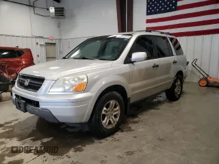 2003 Honda Pilot EX z VIN 2HKYF18553H583289, wystawiony jako Copart lot #57672315 z przebiegiem 227 984 mil mil oraz Czysty tytuł • Clean title. Historia ofert i sprzedaży dostępna na DreamBid. Obrazek 1.
