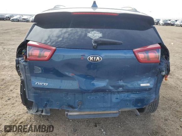 2017 Kia Niro FE with VIN KNDCB3LC7H5101503, listed as a Copart auction lot 43458795 with 217,609 mi miles and Salvage Title. Bid and sale history available at carsss.com. Image 6.