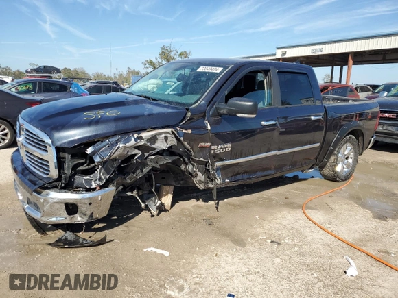 2015 Ram 1500 Outdoorsman z VIN 1C6RR6LT1FS729196, wystawiony jako Copart lot #81125114 z przebiegiem Nie podano mil oraz Szkoda całkowita • Salvage title. Historia ofert i sprzedaży dostępna na DreamBid. Obrazek 1.