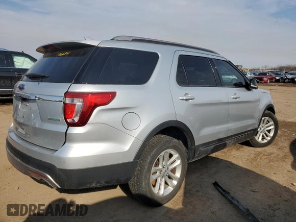 2017 Ford Explorer XLT with VIN 1FM5K7DH6HGB04709, listed as a Copart auction lot 47394655 with 99,291 mi miles and Salvage Title. Bid and sale history available at carsss.com. Image 3.