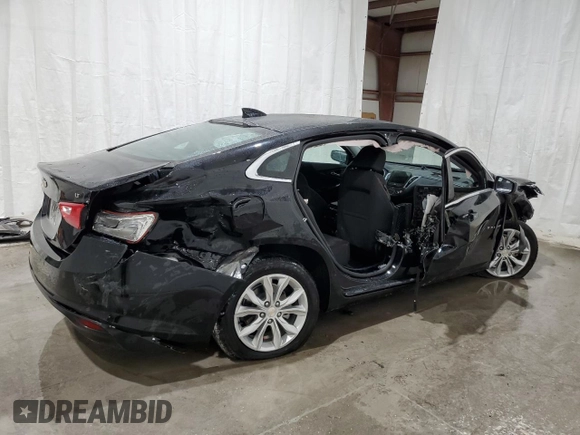 2025 Chevrolet Malibu LT with VIN 1G1ZD5STXSF115021, listed as a Copart auction lot 50717505 with Not Provided miles and Non Repairable. Bid and sale history available at DreamBid. Image 3.