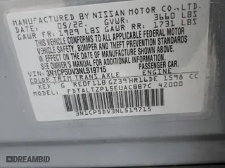 2022 Nissan Kicks SR with VIN 3N1CP5DV3NL519715, listed as a Copart auction lot 84042474 with 43,251 mi miles and Non Repairable. Bid and sale history available at carsss.com. Image 13.