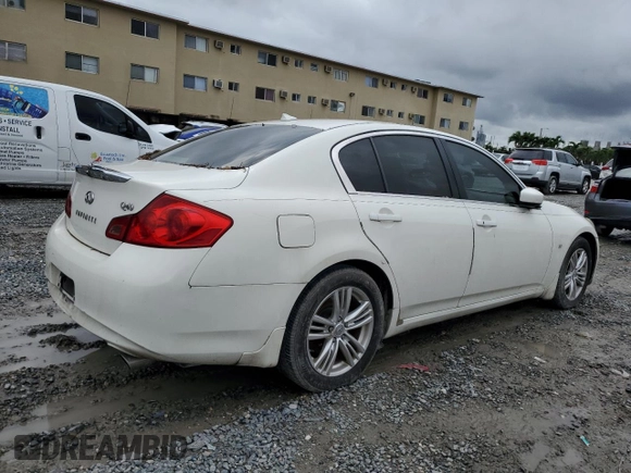 2015 Infiniti Q40 with VIN JN1CV6AP9FM502748, listed as a Copart auction lot 74823204 with 181,577 mi miles and Salvage Title. Bid and sale history available at carsss.com. Image 3.