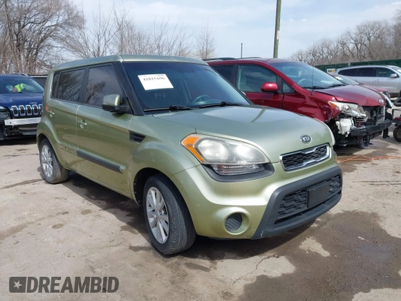 2012 Kia Soul + with VIN KNDJT2A67C7450802, listed as a IAAI auction lot 41815696 with 137,101 mi miles. Bid and sale history available at carsss.com. Image 1.