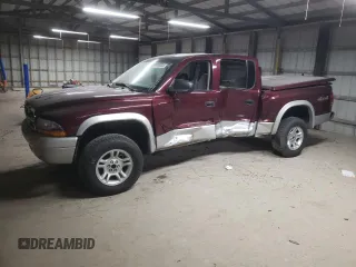 2003 Dodge Dakota SLT with VIN 1D7HG48N63S215614, listed as a Copart auction lot 82770034 with 174,211 mi miles and Clean Title. Bid and sale history available at carsss.com. Image 1.