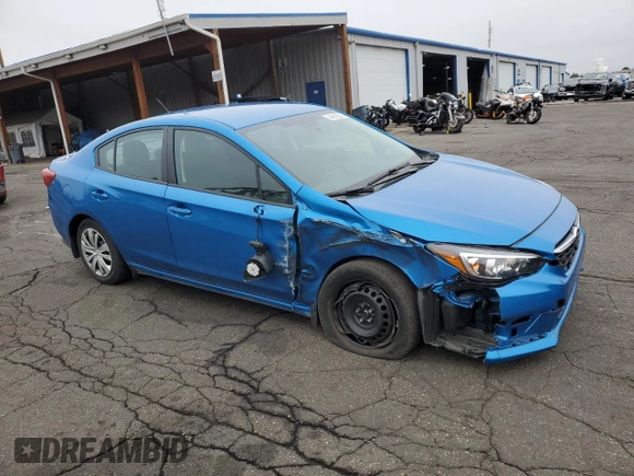 2020 Subaru Impreza with VIN 4S3GKAB64L3610177, listed as a Copart auction lot 54890585 with 14,256 mi miles and Salvage title. Bid and sale history available at DreamBid. Image 4.