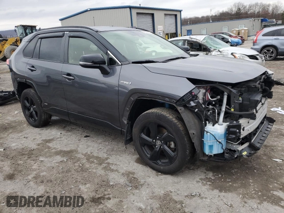 2020 Toyota RAV4 Hybrid XSE with VIN JTME6RFV3LD502316, listed as a Copart auction lot 43389425 with 39,670 mi miles and Salvage Title. Bid and sale history available at carsss.com. Image 4.