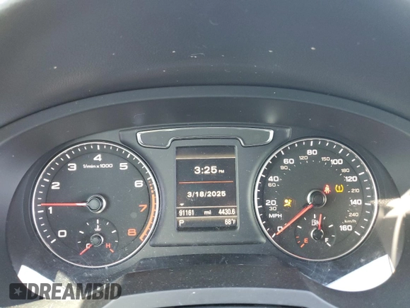 2017 Audi Q3 Premium with VIN WA1ECCFSXHR003528, listed as a Copart auction lot 49748425 with 91,161 mi miles and Salvage Title. Bid and sale history available at carsss.com. Image 9.