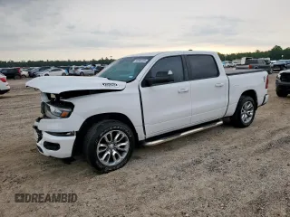 2019 Ram 1500 Big Horn with VIN 1C6RREFT4KN590440, listed as a Copart auction lot 58565205 with 79,367 mi miles and Salvage title. Bid and sale history available at DreamBid. Image 1.