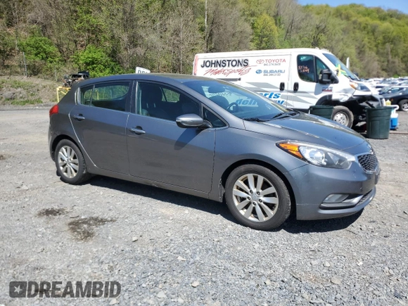 2015 Kia Forte EX with VIN KNAFX5A83F5358001, listed as a Copart auction lot 54449575 with 161,345 mi miles and Clean Title. Bid and sale history available at DreamBid. Image 4.