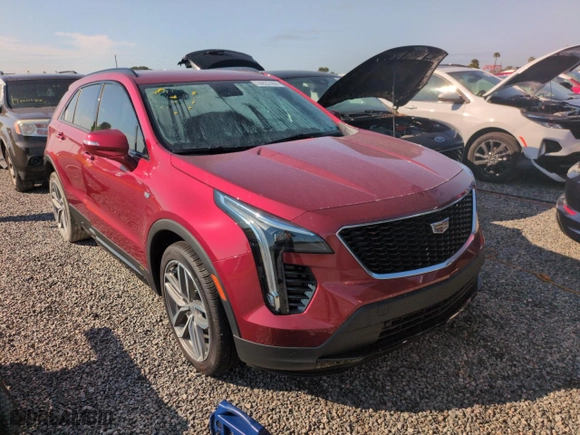 2023 Cadillac XT4 FWD Sport with VIN 1GYFZER47PF177570, listed as a Copart auction lot 74637444 with 0 mi miles and Non Repairable. Bid and sale history available at carsss.com. Image 4.