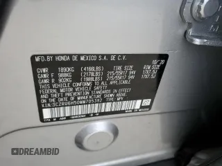 2021 Honda HR-V EX with VIN 3CZRU6H50MM705392, listed as a Copart auction lot 77876304 with 19,547 mi miles and Salvage Title. Bid and sale history available at carsss.com. Image 13.