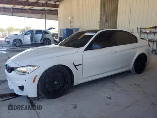 2017 BMW M3 with VIN WBS8M9C58H5G84552, listed as a Copart auction lot 48120995 with 54,387 mi miles and Salvage Title. Bid and sale history available at carsss.com. Image 1.