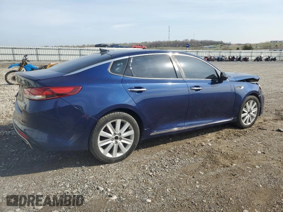 2016 Kia Optima SXL Turbo with VIN 5XXGV4L22GG015614, listed as a Copart auction lot 51237865 with 133,929 mi miles and Salvage Title. Bid and sale history available at carsss.com. Image 3.