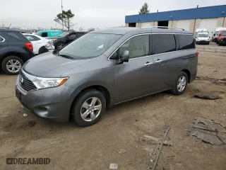 2017 Nissan Quest SV with VIN JN8AE2KP0H9165876, listed as a Copart auction lot 52314585 with 121,060 mi miles and Clean Title. Bid and sale history available at carsss.com. Image 1.
