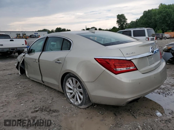 2015 Buick LaCrosse Leather with VIN 1G4GB5G3XFF198822, listed as a Copart auction lot 56388614 with 81,320 mi miles and Salvage Title. Bid and sale history available at carsss.com. Image 2.