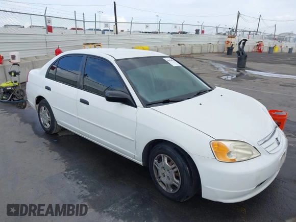 2001 Honda Civic LX with VIN JHMES16581S004567, listed as a IAAI auction lot 41914042 with 179,095 mi miles and . Bid and sale history available at carsss.com. Image 1.