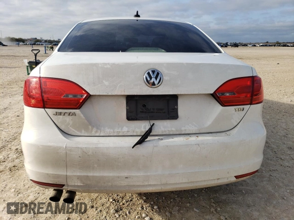 2013 Volkswagen Jetta TDI with VIN 3VWLL7AJ2DM238274, listed as a Copart auction lot 83704884 with 121,336 mi miles and Salvage title. Bid and sale history available at DreamBid. Image 6.