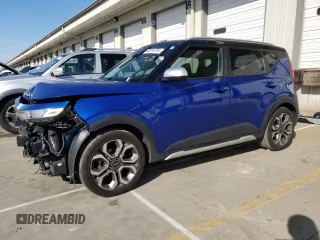 2020 Kia Soul X-Line with VIN KNDJ23AU0L7073138, listed as a Copart auction lot 48916754 with 63,340 mi miles and Salvage Title. Bid and sale history available at carsss.com. Image 1.