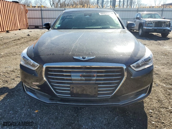 2019 Genesis G90 5.0L Ultimate with VIN KMHG54JH5KU050461, listed as a Copart auction lot 48033815 with 95,057 mi miles and Salvage Title. Bid and sale history available at carsss.com. Image 5.
