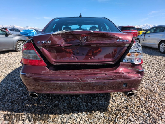 2007 Mercedes-Benz E 350 with VIN WDBUF87X87B139243, listed as a Copart auction lot 48428485 with 65,552 mi miles and Salvage Title. Bid and sale history available at DreamBid. Image 6.