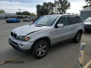 2004 BMW X5 3.0i with VIN 5UXFA13504LU20025, listed as a Copart auction lot 78745834 with 164,088 mi miles and Salvage Title. Bid and sale history available at carsss.com. Image 1.