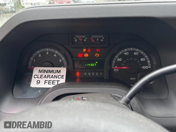 2014 Ford Econoline Cargo Commercial with VIN 1FTNE2EW9EDA74369, listed as a Copart auction lot 56188375 with 114,307 mi miles and Clean Title. Bid and sale history available at DreamBid. Image 8.