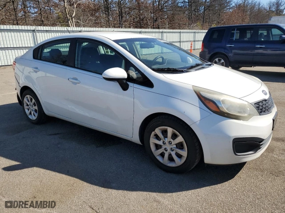 2012 Kia Rio LX with VIN KNADM4A30C6058971, listed as a Copart auction lot 48405015 with 157,650 mi miles and Salvage Title. Bid and sale history available at carsss.com. Image 4.