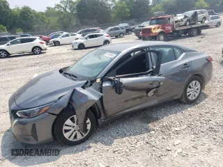 2025 Nissan Sentra S with VIN 3N1AB8BV8SY232217, listed as a Copart auction lot 59198465 with 1,859 mi miles and Salvage title. Bid and sale history available at DreamBid. Image 1.