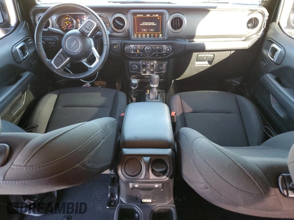 2022 Jeep Wrangler Unlimited Sahara with VIN 1C4HJXEN5NW145438, listed as a Copart auction lot 84207384 with 38,964 mi miles and Non repairable. Bid and sale history available at DreamBid. Image 8.
