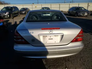 2004 Mercedes-Benz SLK-Class with VIN WDBKK65F44F307921, listed as a Copart auction lot 80109254 with 53,941 mi miles and Salvage Title. Bid and sale history available at carsss.com. Image 6.