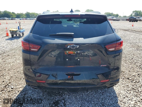 2024 Chevrolet Blazer RS with VIN 3GNKBKRS3RS138082, listed as a Copart auction lot 62945315 with 25,459 mi miles and Salvage title. Bid and sale history available at DreamBid. Image 6.