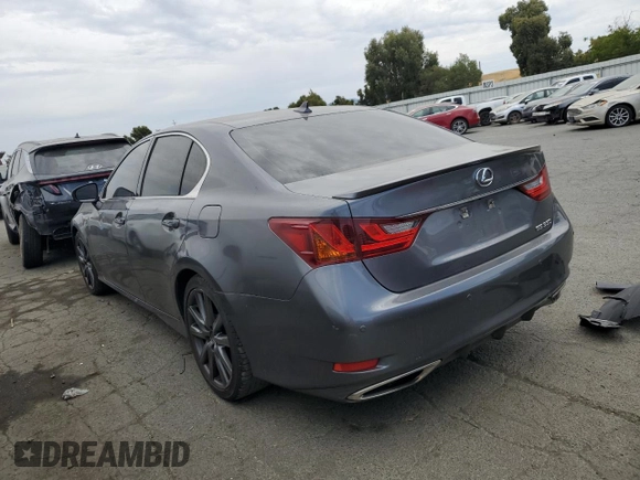 2013 Lexus GS 350 with VIN JTHBE1BLXD5014583, listed as a Copart auction lot 65839464 with 129,335 mi miles and Salvage Title. Bid and sale history available at carsss.com. Image 2.