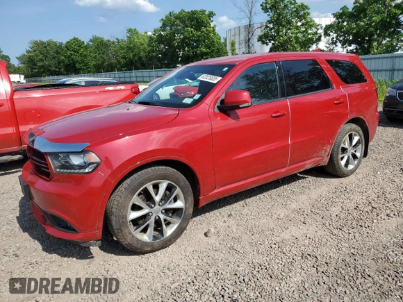 2014 Dodge Durango R/T with VIN 1C4SDJCT7EC378167, listed as a Copart auction lot 62025655 with 90,848 mi miles and Salvage title. Bid and sale history available at DreamBid. Image 1.