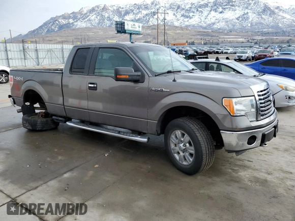 2012 Ford F-150 XL with VIN 1FTFX1EF1CFC58120, listed as a Copart auction lot 46493245 with 174,596 mi miles and Salvage Title. Bid and sale history available at carsss.com. Image 4.